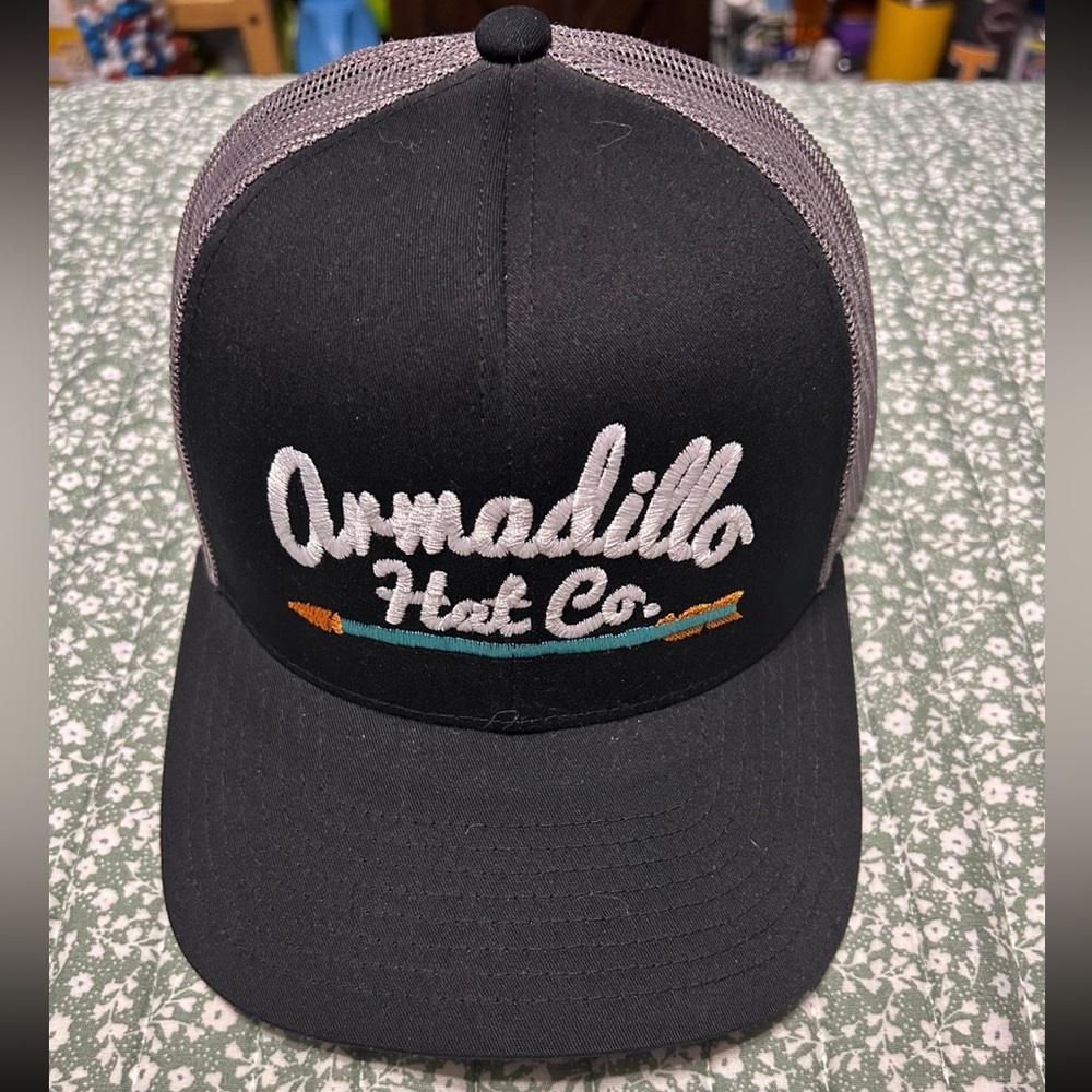 Armadillo Hat Co. Black and Gray Cap